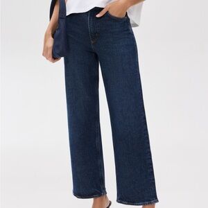 Agolde High Rise Wide Ankle Ren Jean NWT